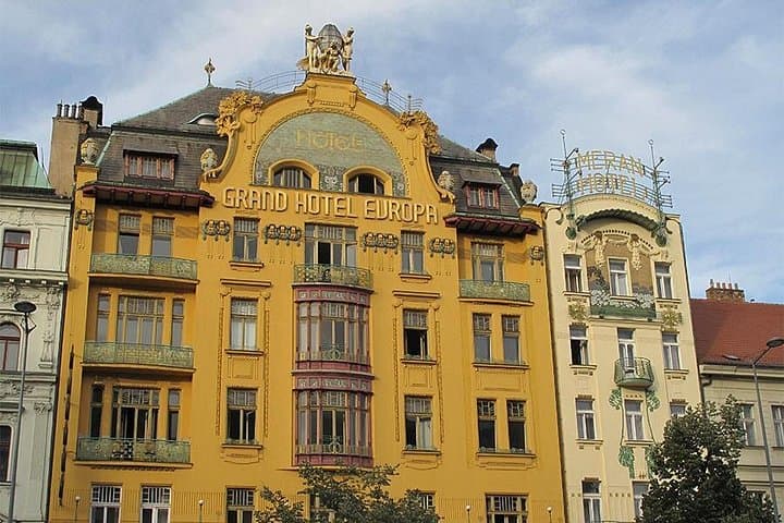 Art Nouveau hotel on the main boulevard