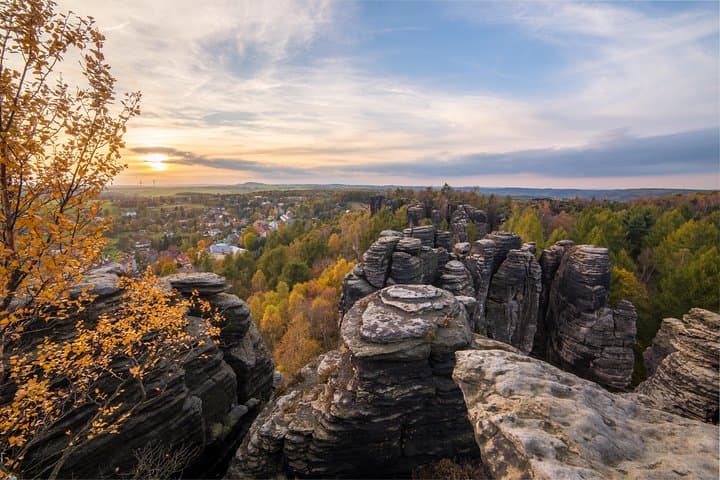 Tisa Rocks Labyrinth views, the Narnia movie location, Czechia