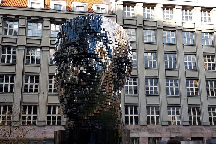 Of course we will not skip the most popular and a rather fascinating statue of Franz Kafka's head which was created quite recently