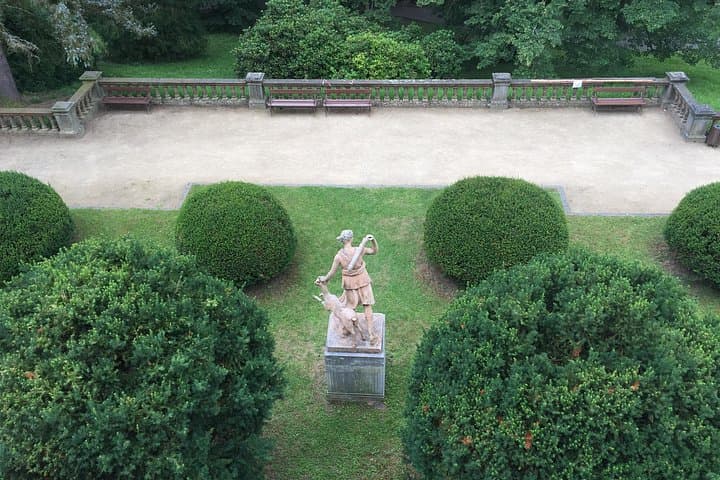 View of garden from the terrace