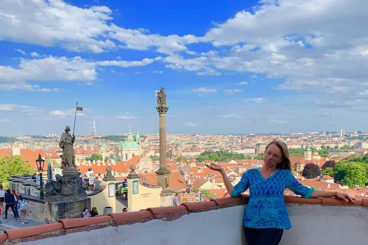 View from the amazing restaurant near Prague Castle.