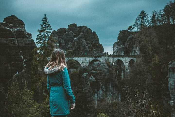 Pravcicka Gate & Bastei Bridge Winter National Park Tour from Prague