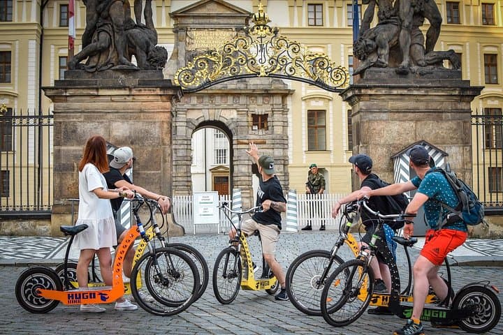 Prague E-Scooter Grand City Tour small-group with PragueWay