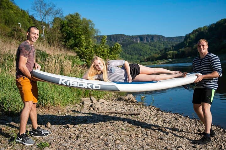 Do want to feel like a model? Try it with our paddle boards
