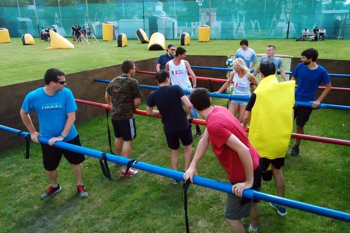 Human table football