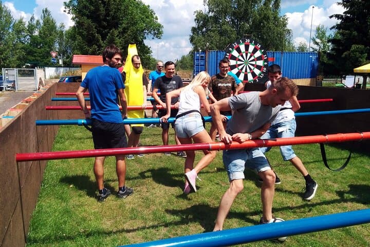 Human table football