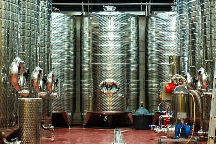 Stainless steel is the hallmark of modern winemaking—less romance, but a perfectly pure expression of each grape variety.