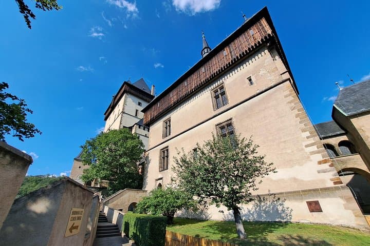 Great tower on the left and Marianen tower . This two towers were connected by the stone bridge (wooden today) When the great tower was in danger, defenders destroyed the stone bridge to block access.