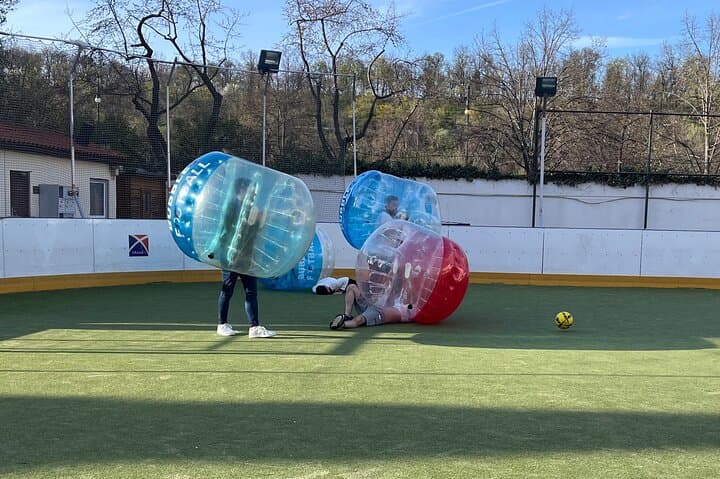 Bubble football in Prague