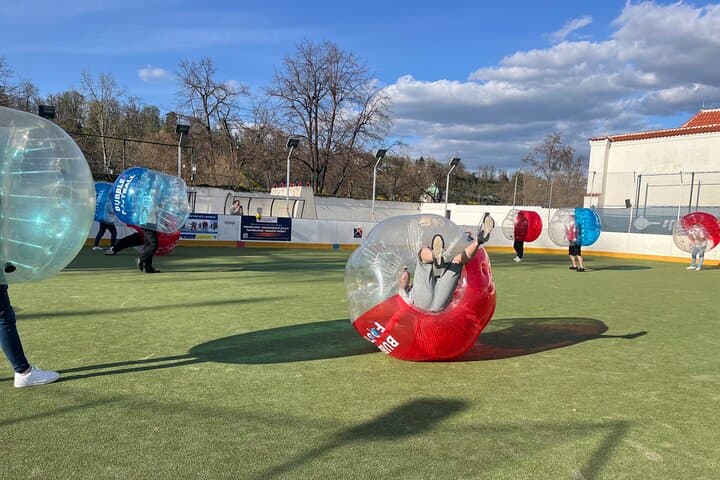 Bumper football in Prague