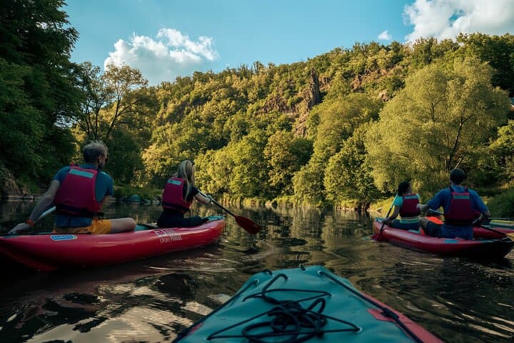 Easy Canoe Mission to the Sazava River from Prague Day Trip