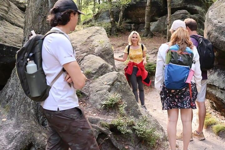 Rocks labyrinth walking