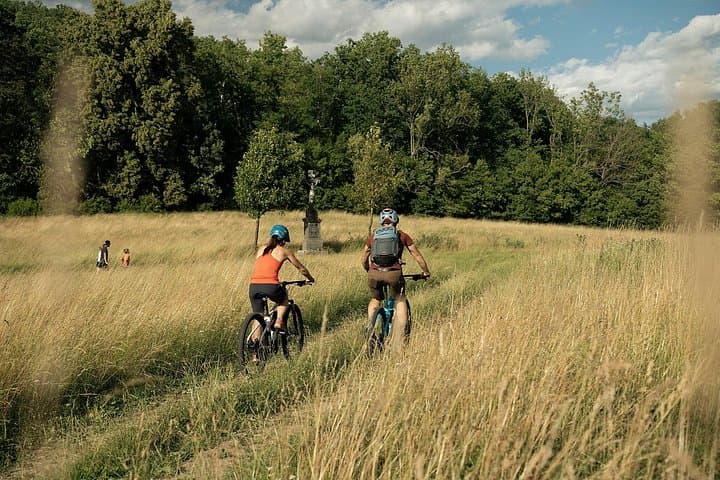 From Prague Mountain Biking Full Day Trip to The Karlstejn Castle