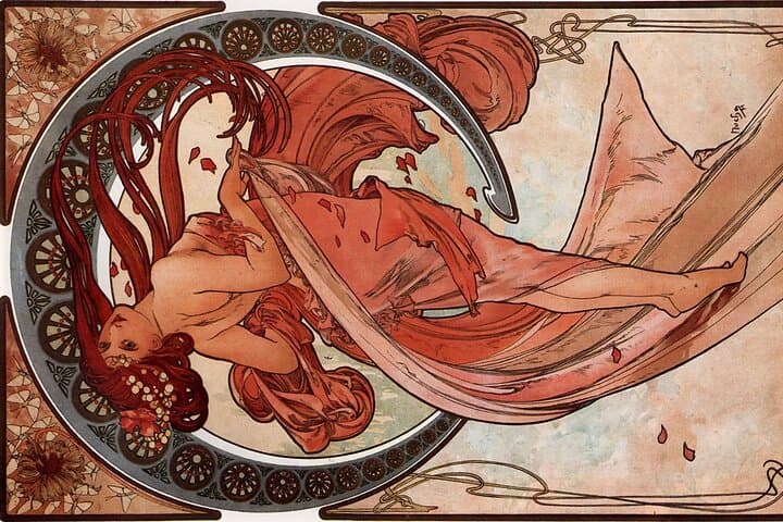 Poster made by Alfons Mucha