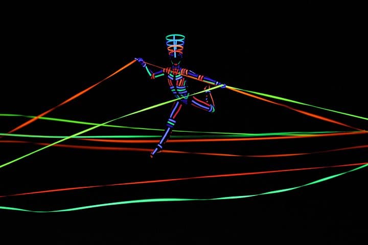 IMAGE Black Light Theatre Performance in Prague