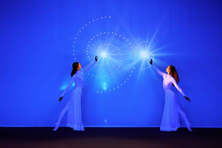 IMAGE Black Light Theatre Performance in Prague